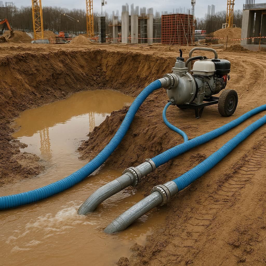 Водопонижение и осушение котлована в Краснознаменске