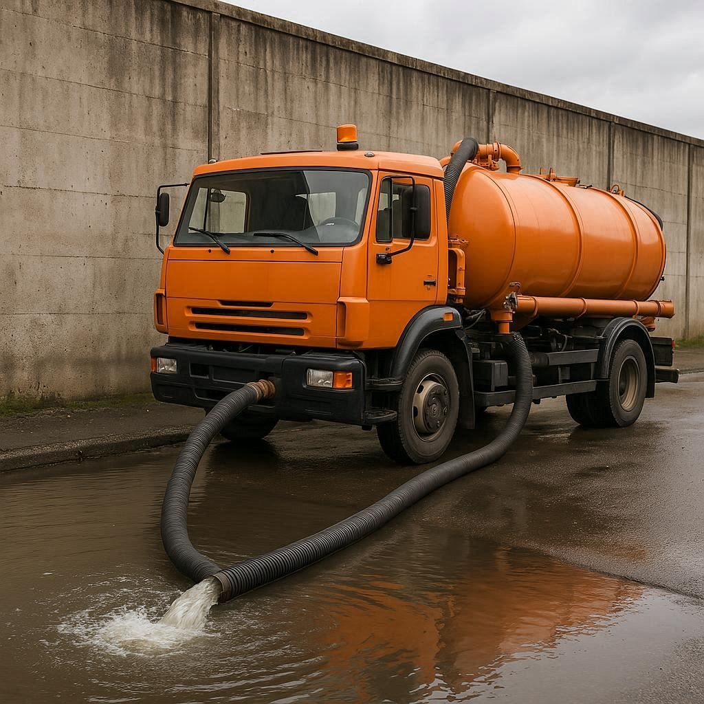 Откачка воды в Краснознаменске