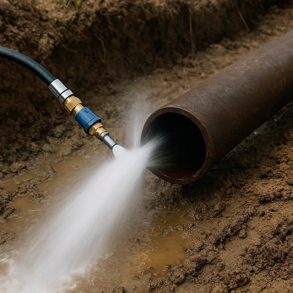 Гидродинамическая прочистка водопроводных труб в Краснознаменске