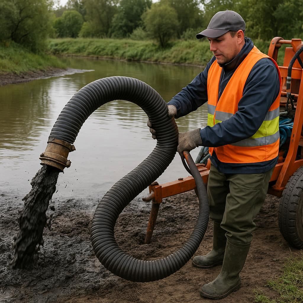 Очистка прудов и водоемов от ила в Краснознаменске
