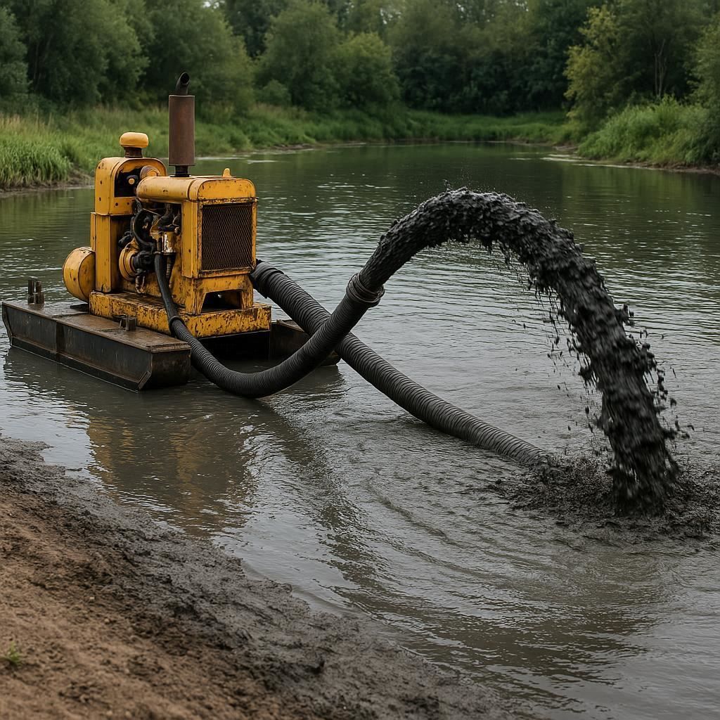 Очистка прудов и водоемов от ила в Краснознаменске